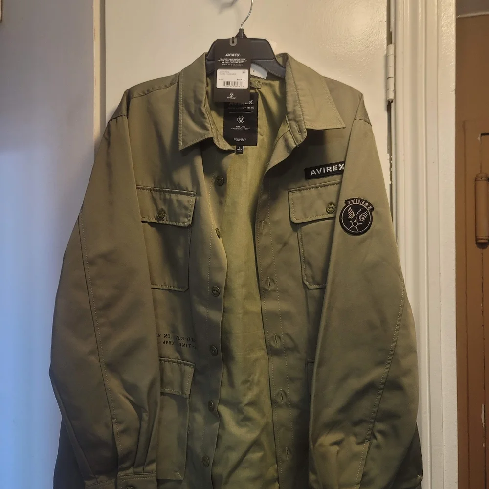 Avirex Chinese Dragon Themed Army Jacket - Picture 2 of 2